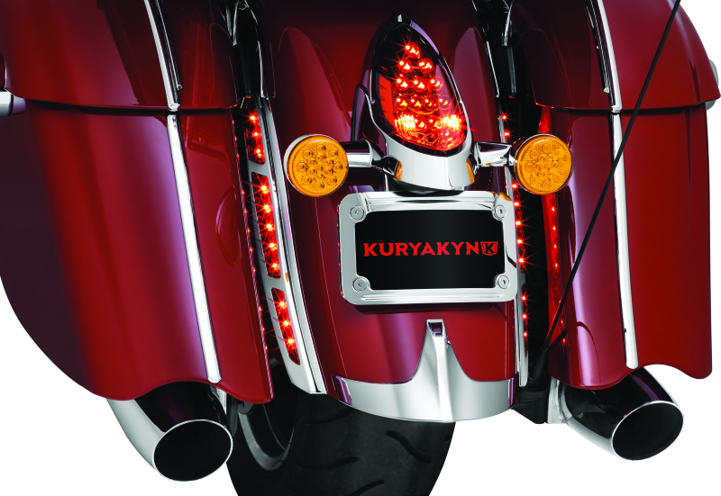 Kuryakyn LED Rear Fender Strip Lights For Indian Chrome