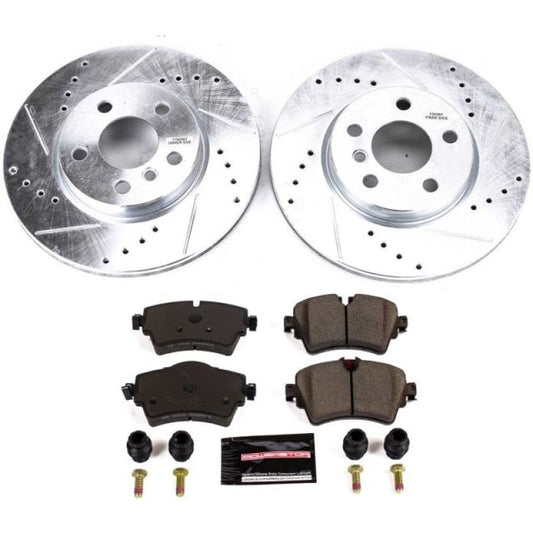 Power Stop 14-19 Mini Cooper Front Z23 Evolution Sport Brake Kit