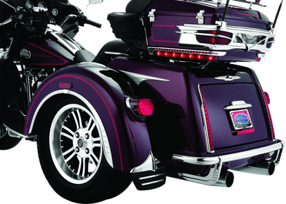 Kuryakyn Rear Mud Flaps For Trikes Chrome