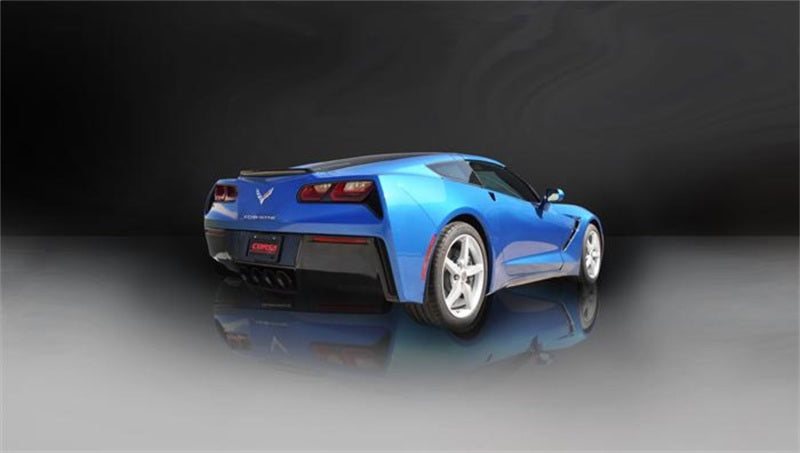 Corsa 2014-2019 Corvette C7 Coupe 6.2L V8 AT/MT 2.75in Valve-Back Dual Rear Exit Black Sport Exhaust