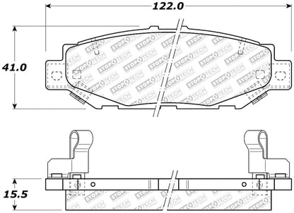 StopTech 92-00 Lexus GS300 Street Select Rear Brake Pads