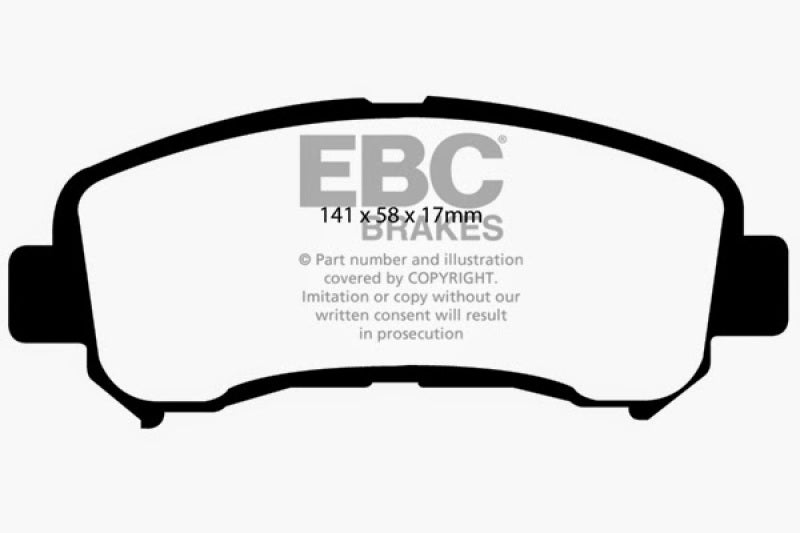 EBC 14+ Nissan Juke 1.6 Turbo Nismo RS Greenstuff Front Brake Pads