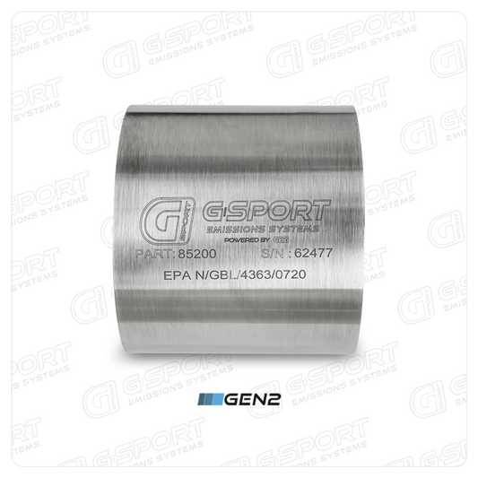 GESI G-Sport 400 CPSI GEN 2 EPA Compliant 4.5in x 4in High Output Substrate Only- 500-850HP