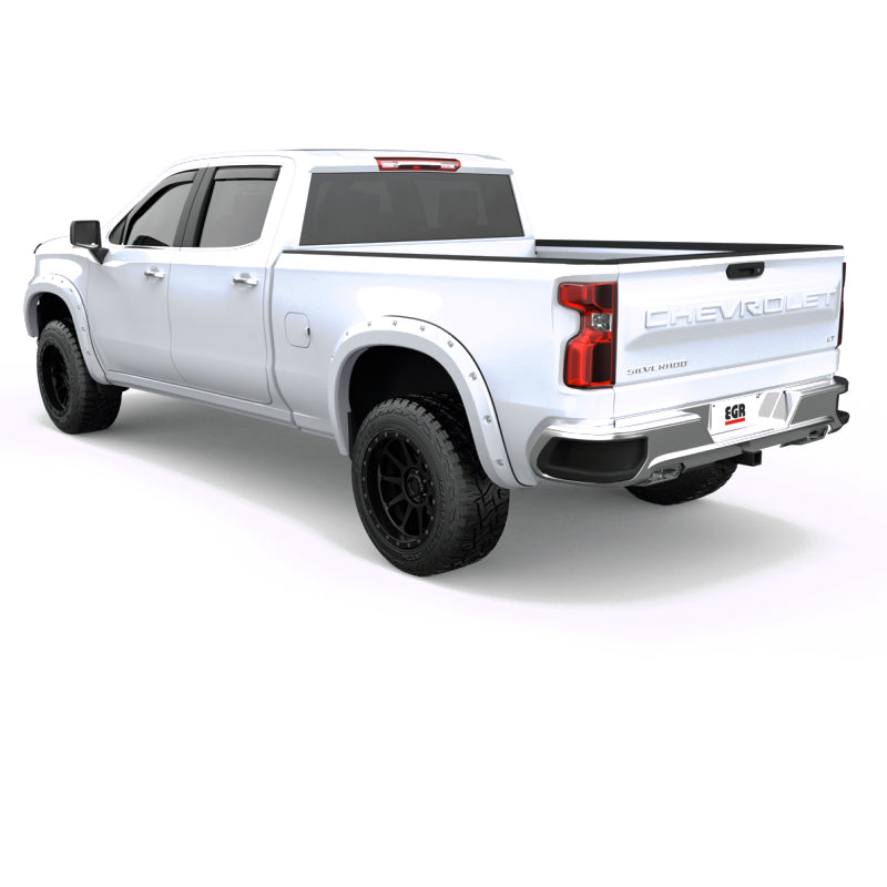 EGR 19-22 Chevrolet Silverado 1500 Summit White Traditional Bolt-On Look Fender Flares Set Of 4