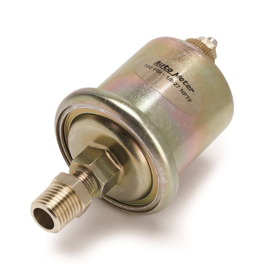 Autometer Accessories 0-100PSI 1/8in. NPT Male Oil Pressure Sensor (For Short Sweep Elec.)