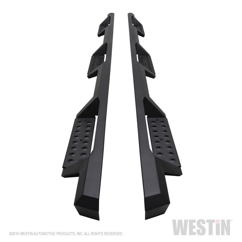 Westin/HDX 19-20 Ram 2500/3500 Crew Cab (8ft Bed) Drop Wheel to Wheel Nerf Step Bars - Txt Black