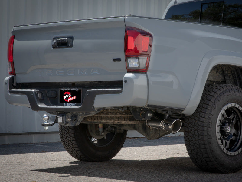 aFe 16-22 Toyota Tacoma Apollo GT Series 2.5in. - 3in. 409 SS Cat-Back Exhaust System w/ Black Tip