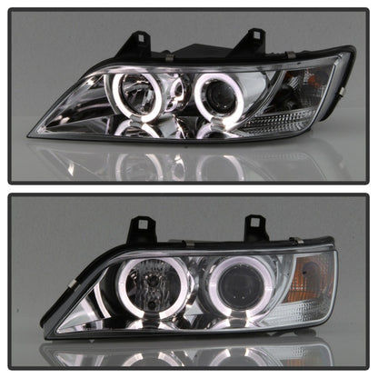 Spyder BMW Z3 96-02 Projector Headlights LED Halo Chrome High H1 Low H1 PRO-YD-BMWZ396-HL-C