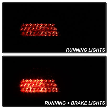 Xtune Mercedes Benz W210 E-Class 96-02 LED Tail Lights Red Smoke ALT-CL-MBW210-LED-RSM