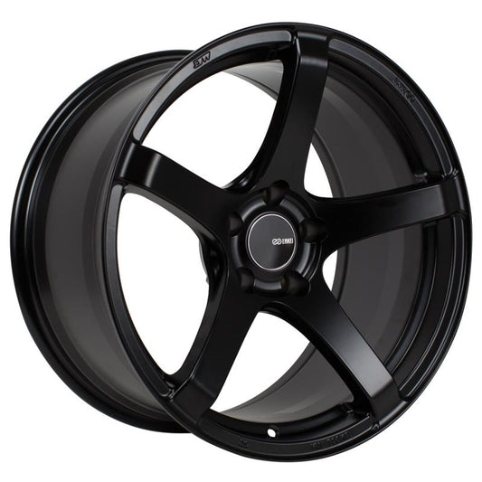 Enkei Kojin 17x8 35mm Offset 5x114.3 Bolt Pattern 72.6mm Bore Dia Matte Black Wheel