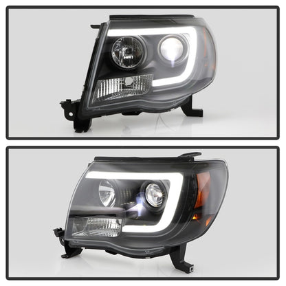 Spyder Toyota Tacoma 05-11 V2 High-Power LED Headlights - Black PRO-YD-TT05PL-BK