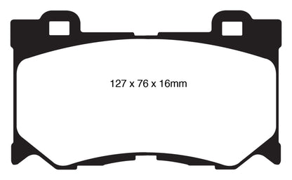 EBC 08-13 Infiniti FX50 5.0 Redstuff Front Brake Pads