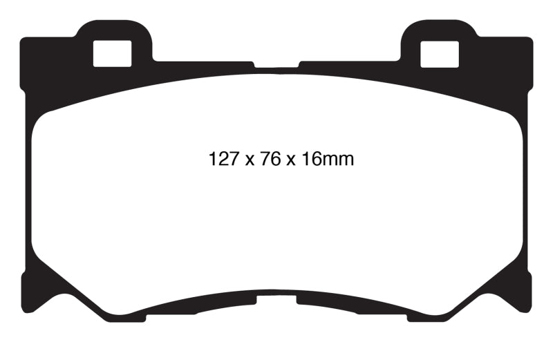 EBC 08-13 Infiniti FX50 5.0 Yellowstuff Front Brake Pads