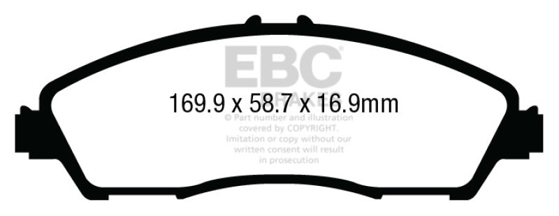 EBC 14+ Acura MDX 3.5 Yellowstuff Front Brake Pads