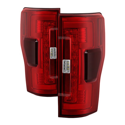 Spyder 17-18 Ford F-250 SD (w/Blind Spot Sens) LED Only Tail Lights - Red Clr (ALT-YD-FS17BS-LED-RC)