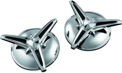 Kuryakyn Knock-Off Center Caps For Trikes Chrome