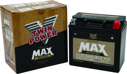 Twin Power GYZ-16HL Premium MAX Battery Replaces H-D 65958-04 Made in USA