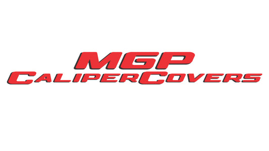 MGP 4 Caliper Covers Engraved Front & Rear Vintage Style/RT Red finish silver ch