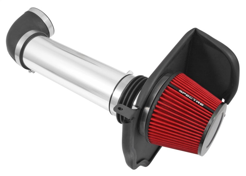 Spectre 11-17 Dodge Challenger/Charger 5.7L V8 Air Intake Kit - Polished w/Red Filter