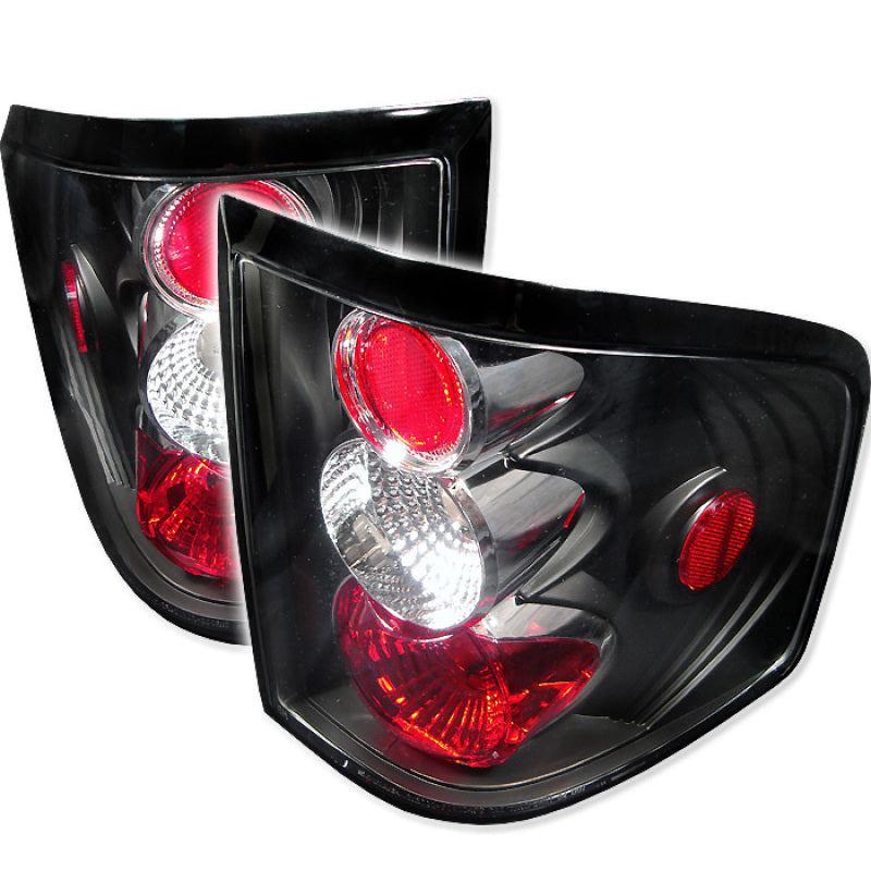 Spyder Ford F150 Flareside 04-08 Euro Style Tail Lights Black ALT-YD-FF15004FS-BK