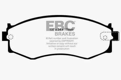 EBC 91-97 Infiniti G20 2.0 Yellowstuff Front Brake Pads