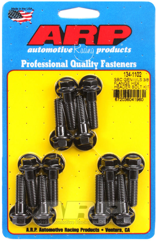 ARP Chevy LS 3/8in Flange Hex Header Bolt Kit