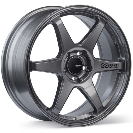 Enkei T6R 18x8 45mm Offset 5x112 Bolt Pattern 72.6 Bore Gloss Gunmetal Wheel