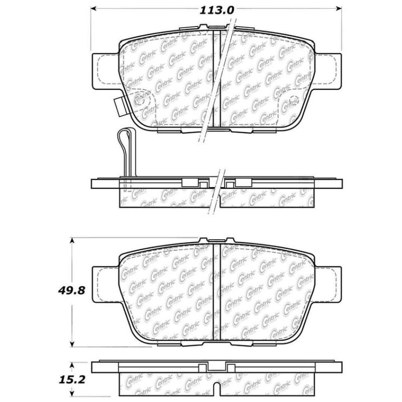 StopTech Street Touring 06-13 Honda Ridgeline / Acura TL Rear Brake Pads