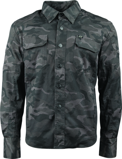 Speed and Strength Call to Arms Moto Shirt Camouflage - Small