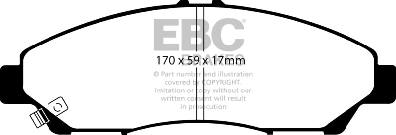 EBC 07-13 Acura MDX 3.7 Greenstuff Front Brake Pads