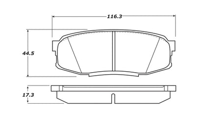 StopTech 07-17 Toyota Tundra Street Performance Rear Brake Pads