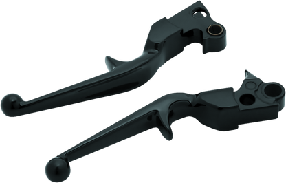 Kuryakyn Trigger Lever Set 96-Up Cable Gloss Black