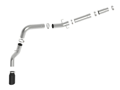 aFe ATLAS 5in DPF-Back Alum Steel Exhaust System w/ Black Tip 19-20 Ram Diesel Trucks L6-6.7L (td)