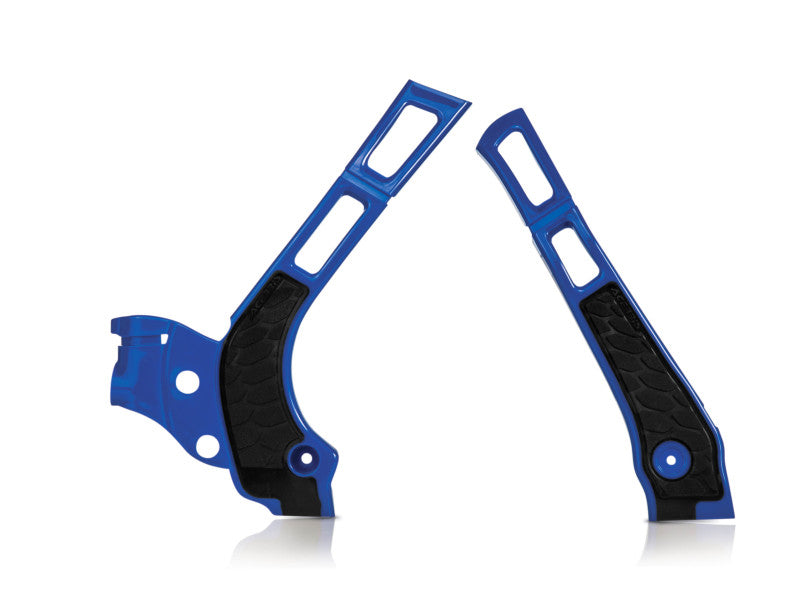 Acerbis 21-24 Fantic XE/XX/ 05-24 Yamaha YZ125/250/ YZ125X/YZ250X Frame Guard X Grip - Blue/ Black