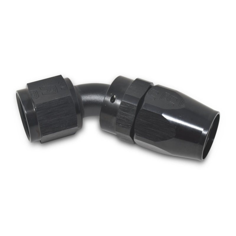 Russell Performance -10 AN Black 45 Degree Full Flow Hose End