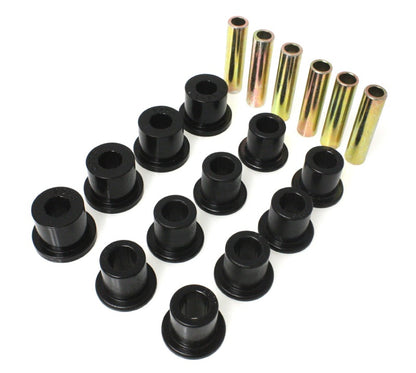 Energy Suspension 87-96 Jeep Wrangler Black Front/Rear Spring and Shackle Bushing