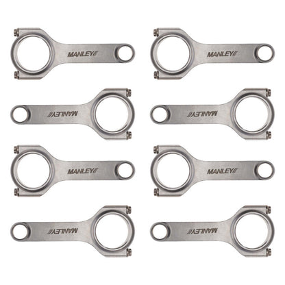 Manley Chevrolet LS 6.125 Length H Tuff Series Connecting Rod Set w/ ARP 2000 Bolts