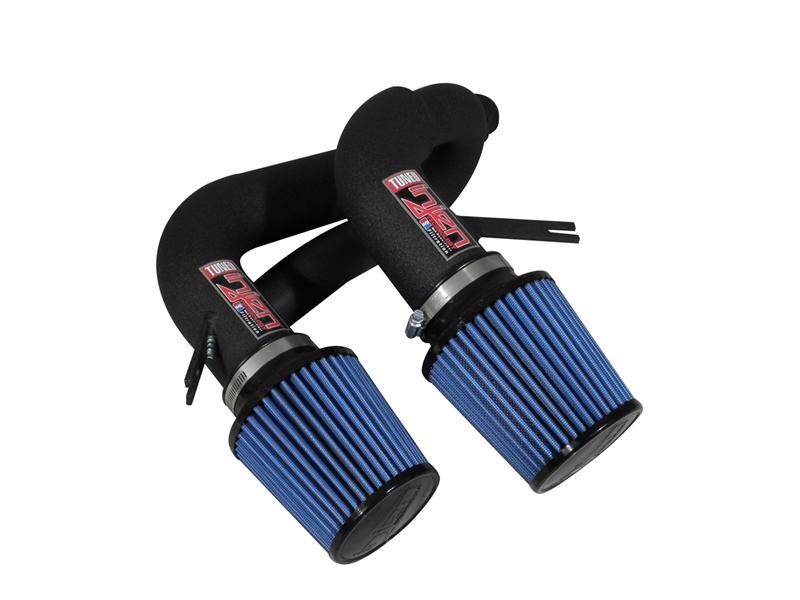 Injen 08-09 535i E60 3.0L L6 Twin intake & AMSOIL Filters Wrinkle Black Short Ram Intake