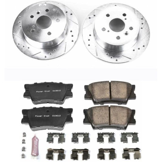 Power Stop 07-12 Lexus ES350 Rear Z23 Evolution Sport Brake Kit