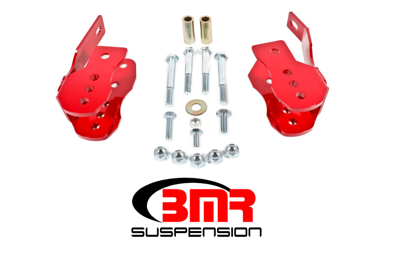 BMR 05-14 S197 Mustang Bolt-On Control Arm Relocation Brackets - Red