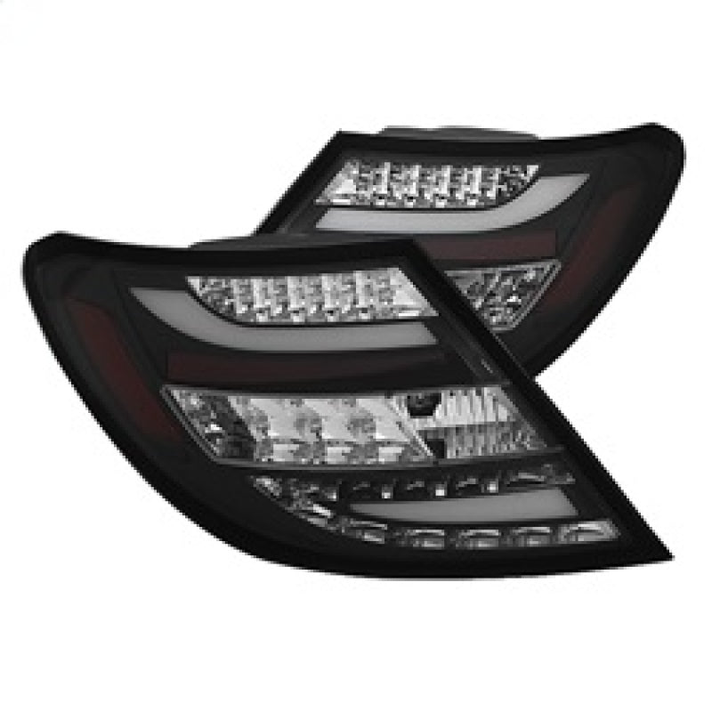 Spyder Mercedes Benz W204 C-Class 08-11 LED Tail Lights Incandescent only - Blk ALT-YD-MBZC08-LED-BK