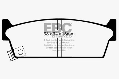 EBC 90-93 Infiniti M30 3.0 Yellowstuff Rear Brake Pads