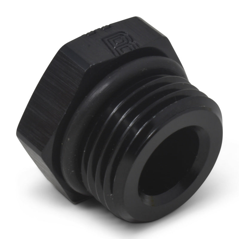 Russell Performance -6 AN Straight Thread Plug (Black)