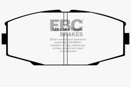 EBC 86-92 Toyota Supra 2.8 Yellowstuff Front Brake Pads