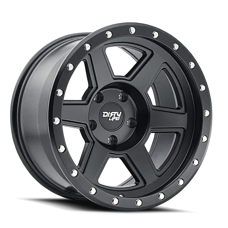 Dirty Life 9315 Compound 17x9 / 6x139.7 BP / -12mm Offset / 106mm Hub Matte Black Wheel