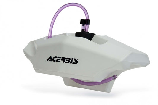 Acerbis Auxiliary Front Handlebar .6 Gallon Fuel Tank - White