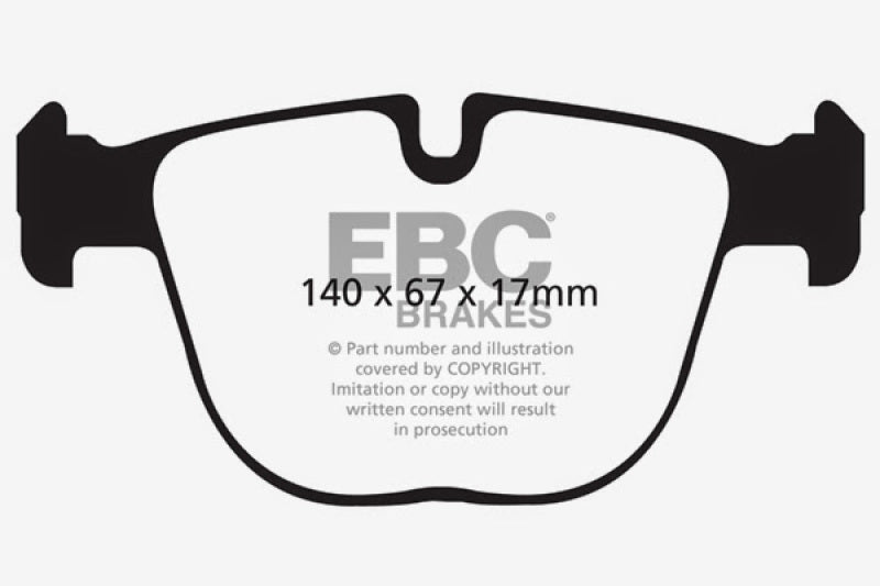 EBC 10+ BMW X5M 4.4 Twin Turbo Yellowstuff Rear Brake Pads