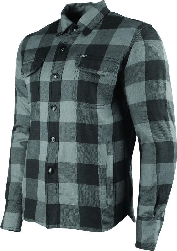 Speed and Strength True Grit Armored Moto Shirt Grey - Small