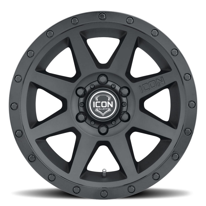 ICON Rebound 17x8.5 5x5 -6mm Offset 4.5in BS 71.5mm Bore Double Black Wheel