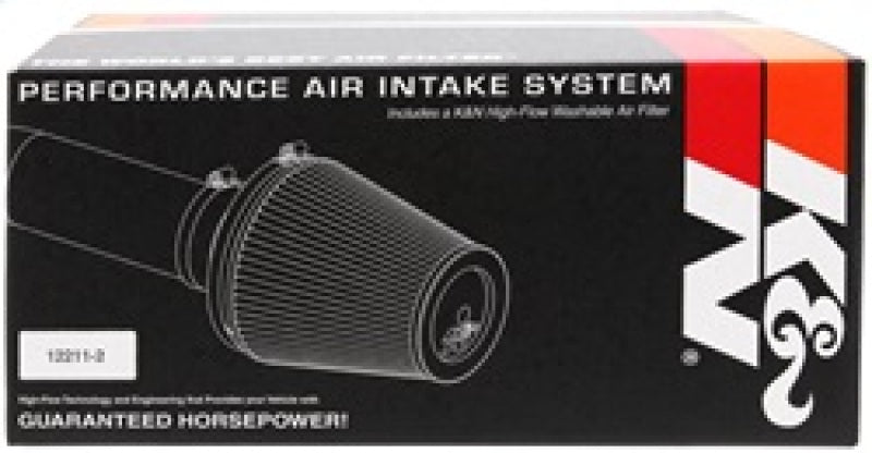 K&N Performance Intake Kit TYPHOON; HONDA FIT L4-1.5L, (SILVER) 07-08